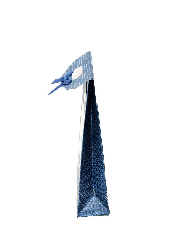 Jades : Printed Gift Bags Pack of 12 Medium (Blue) - Image 3